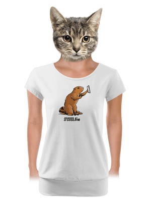 dámské tričko s lemem