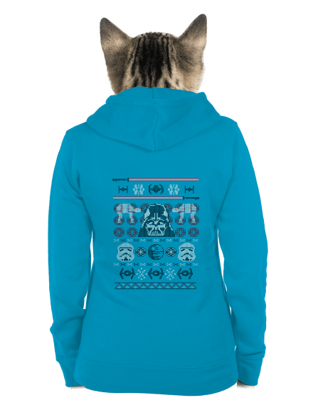 Vader na svetru dámská mikina na zip Blue Atol