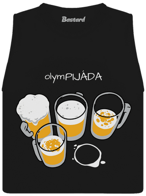 Pijáda dámské tílko volné Black