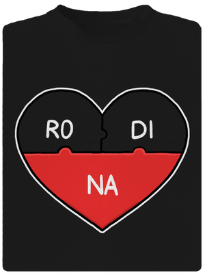 Rodinné puzzle dětské sportovní tričko Black