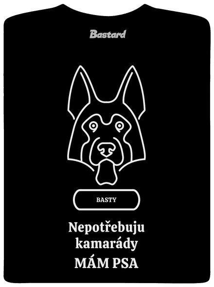 Nemůžu, mám psa pánské dlouhý rukáv Black