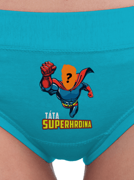 Táta superhrdina dámské kalhotky Turquoise