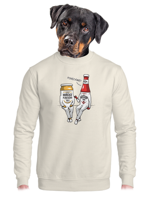 unisex mikina bez kapuce