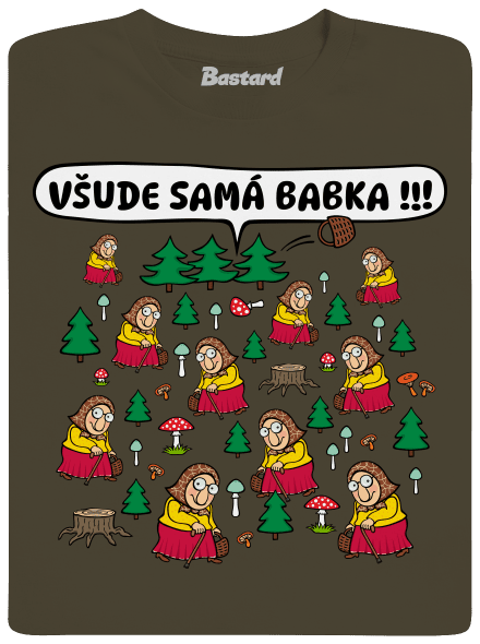 Všude samá babka pánské dlouhý rukáv Urban Khaki