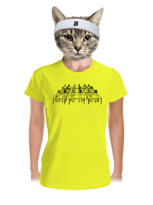 Cimrman: Debil, blbeček dámské sportovní tričko Neon Yellow