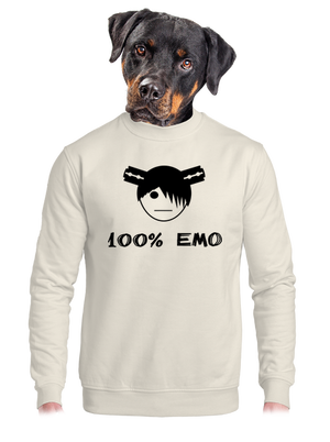 unisex mikina bez kapuce