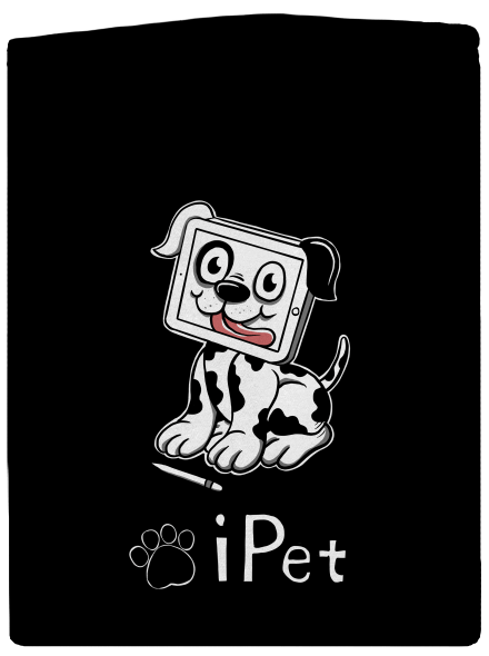 iPet dámská mikina na zip Black