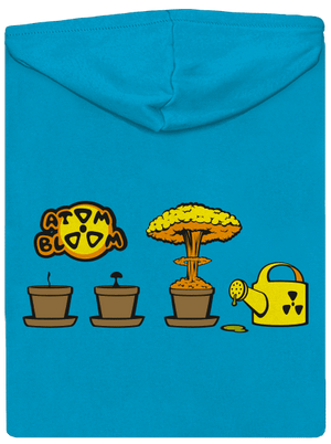 Atomový květ dámská mikina na zip Blue Atol