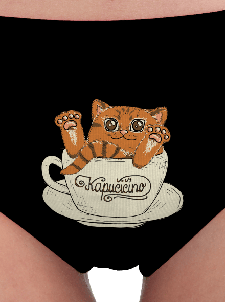 Kapučičíno dámské kalhotky Black