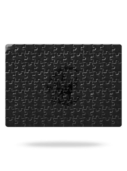 Jelen v květu černý puzzle White