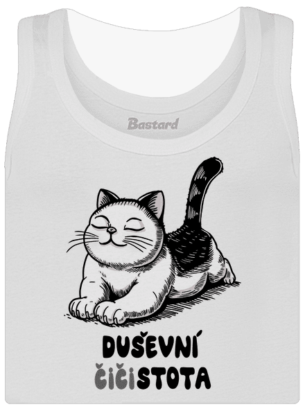 Duševní čistota dámské tílko klasické White
