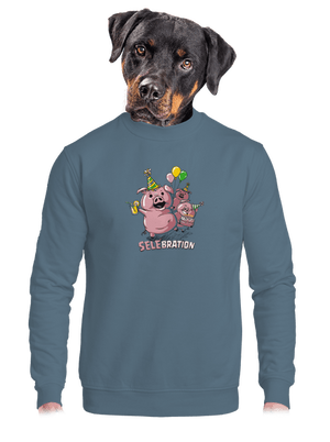 unisex mikina bez kapuce