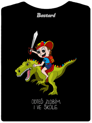 Kluk ve škole dámské tričko Black
