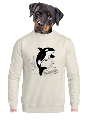 unisex mikina bez kapuce