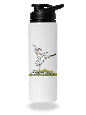 Fotbalet lahev na vodu White