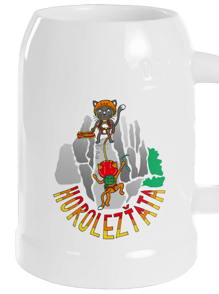 Horolezťata půllitr White