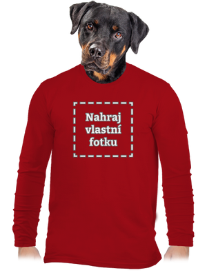 Vlastní potisk pánské dlouhý rukáv Red