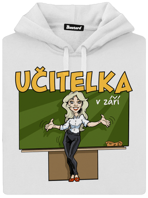 Učitelka v září dámská mikina klokanka White