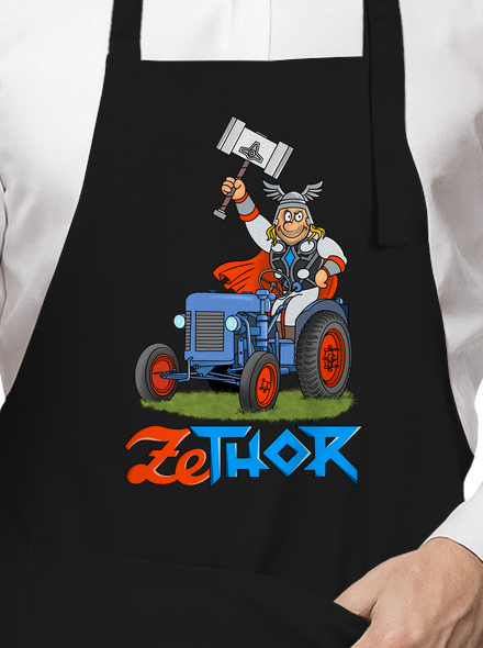 ZeThor zástěra Black
