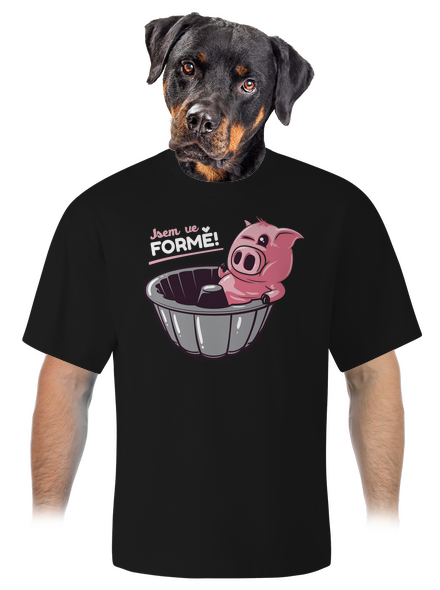 Ve formě unisex tričko oversized Black