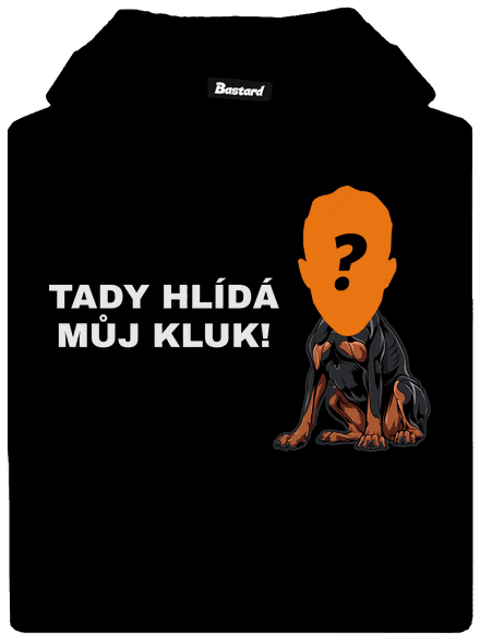 Tady hlídám já dámská mikina klokanka Black