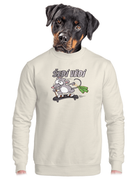 unisex mikina bez kapuce