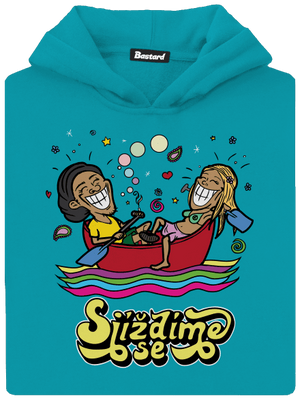 Sjíždíme se dětská mikina klokanka Hawaiian Blue