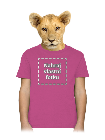 Vlastní potisk dětské tričko Fuchsia