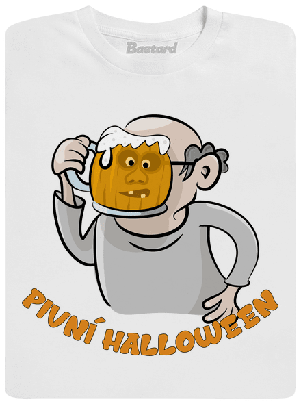Pivní Halloween pánské tričko White