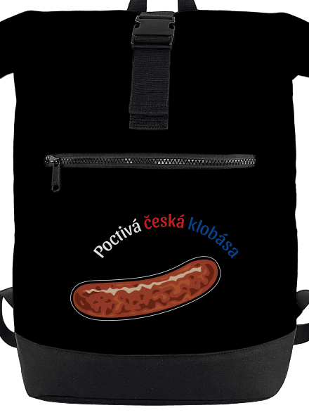 Poctivá buchta a klobása batoh Black