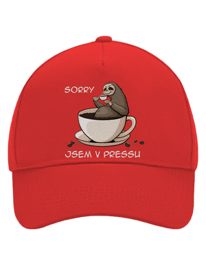 V pressu kšiltovka baseballka Classic Red