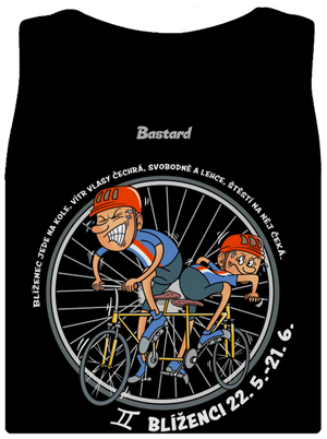 Cyklistický horoskop: Blíženci dámské tílko klasické Black