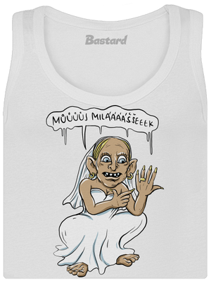 Snubní milášek dámské tílko klasické White