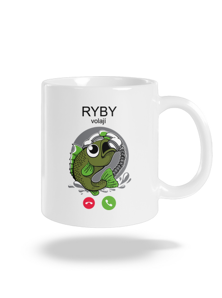 Ryby volají klasický hrnek White