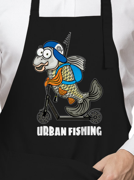 Urban fishing zástěra Black