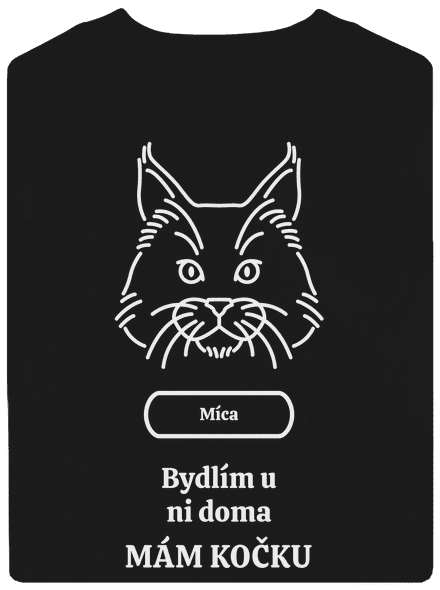 Nemůžu, mám kočku unisex mikina bez kapuce Black