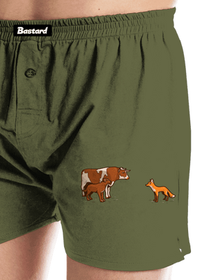 Vůl, pes a vulpes pánské trenky Khaki