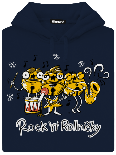 Rock 'n' rollničky pánská mikina klokanka Navy