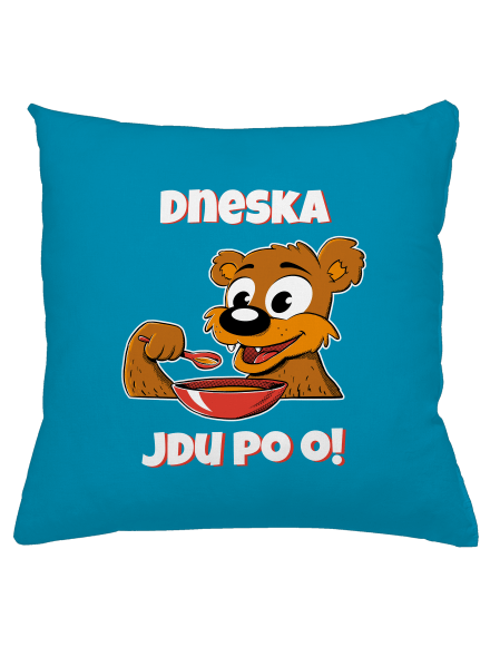 Dneska jdu po o polštář Blue Turquoise