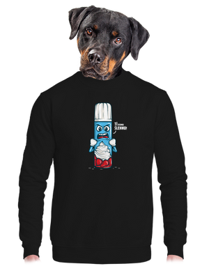 unisex mikina bez kapuce