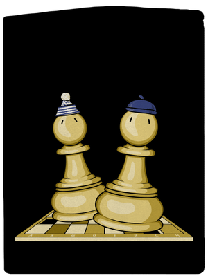 Šach a Mat dámská mikina na zip Black