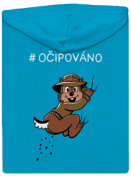 Očipováno dámská mikina na zip Blue Atol