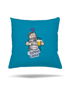 Osudová láska polštář Blue Turquoise