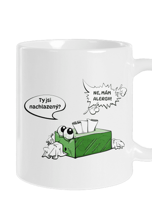 Mám alergii klasický hrnek White