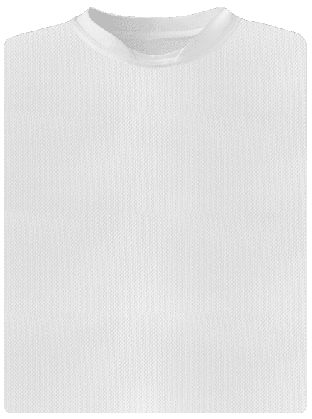 Bez potisku pánské sportovní tričko White