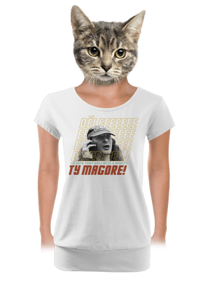 B18: Jiří Kára dámské tričko s lemem White