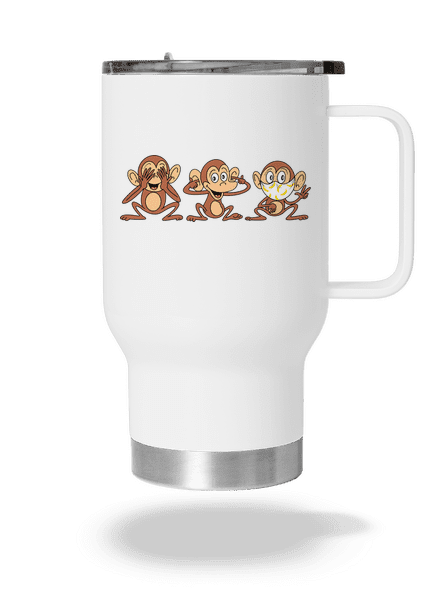 Opičky termohrnek White