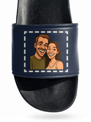 Karikatura z vlastní fotky pantofle Navy