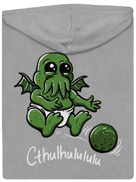 Cthulhululu pánská mikina na zip Light Melange