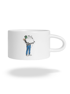 Kufr hrnek makronka White